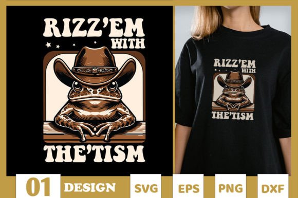 Autistic Cowboy Frog Fun SVG: A Designer’s First Stitch