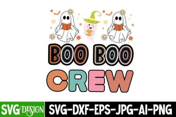 Boo Boo Crew SVG Cut File: A Retro Halloween Embroidery Review
