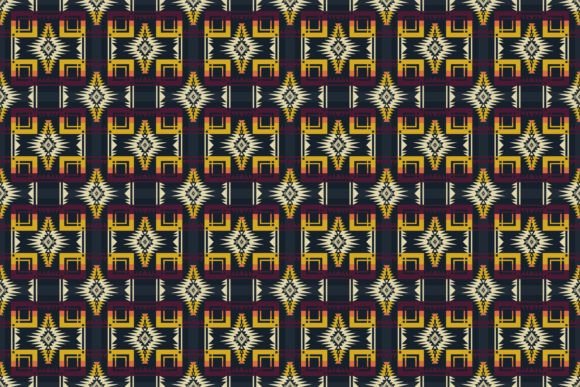 Colorful Aztec Native American Pattern Review