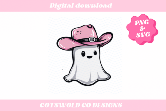 Cowboy Ghost Halloween SVG PNG Clipart Review for Embroidery Projects