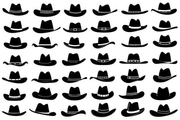 Cowboy Hat Silhouette: A Versatile Design for Real Embroidery Projects