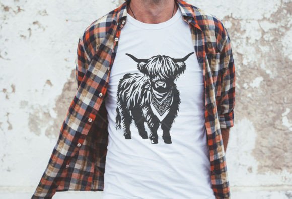 Cowboy Highland Cow SVG: A Bold Statement for Embroidery Projects