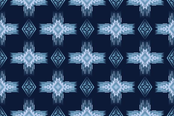 Modern Blue Native American Pattern Review for Real Embroidery Projects