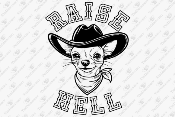 Raise Hell Cowboy Chihuahua Funny SVG Review