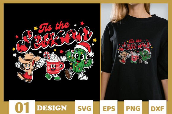 Tis the Season Western Retro Xmas SVG Review