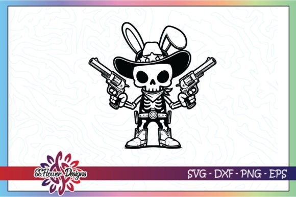 Western Easter Skeleton SVG Clipart Review for Embroidery Projects